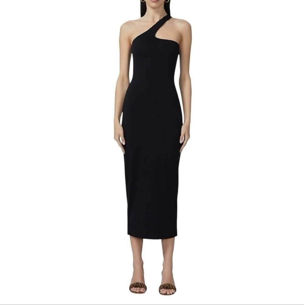 AFRM Black One-Shoulder Asymmetrical Mini Dress - Picture 3 of 3